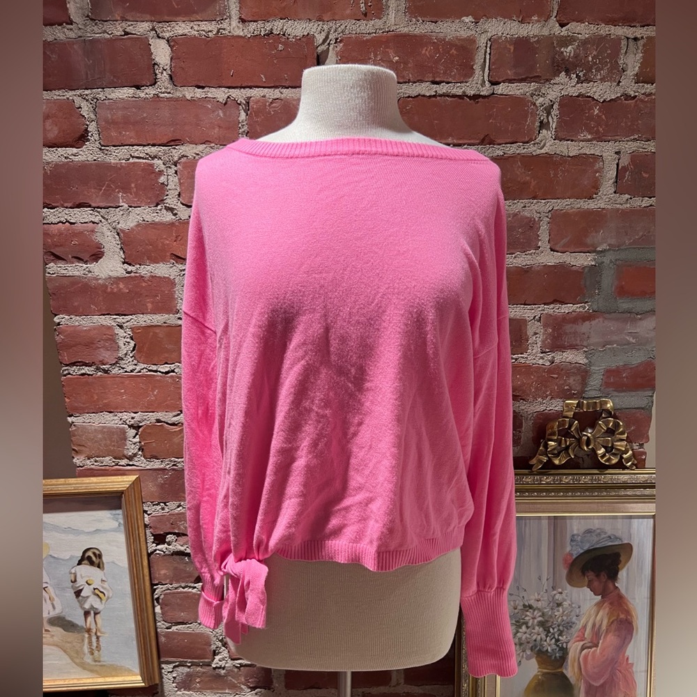 Lilly Pulitzer Side Tie Pink Women's Knit Top